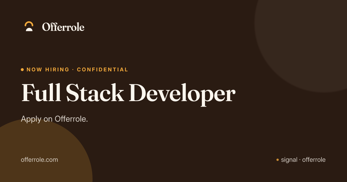 Full Stack Developer — Integral Creative Solutions (See details ...