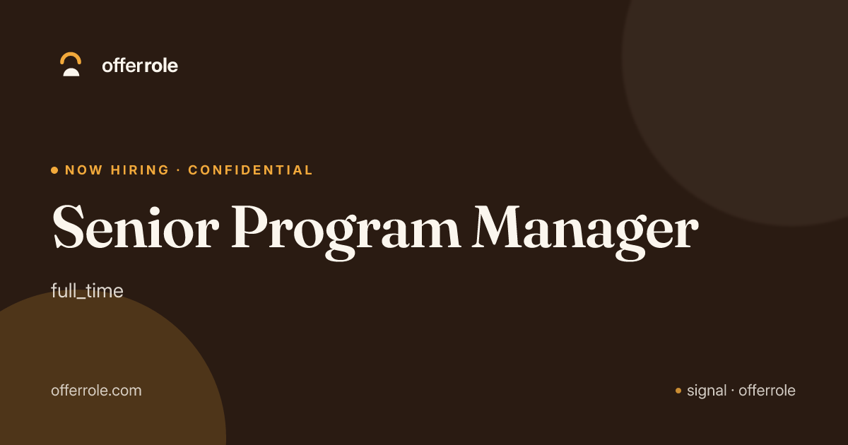 Senior Program Manager — Integral Creative Solutions (Remote) · SourceHire